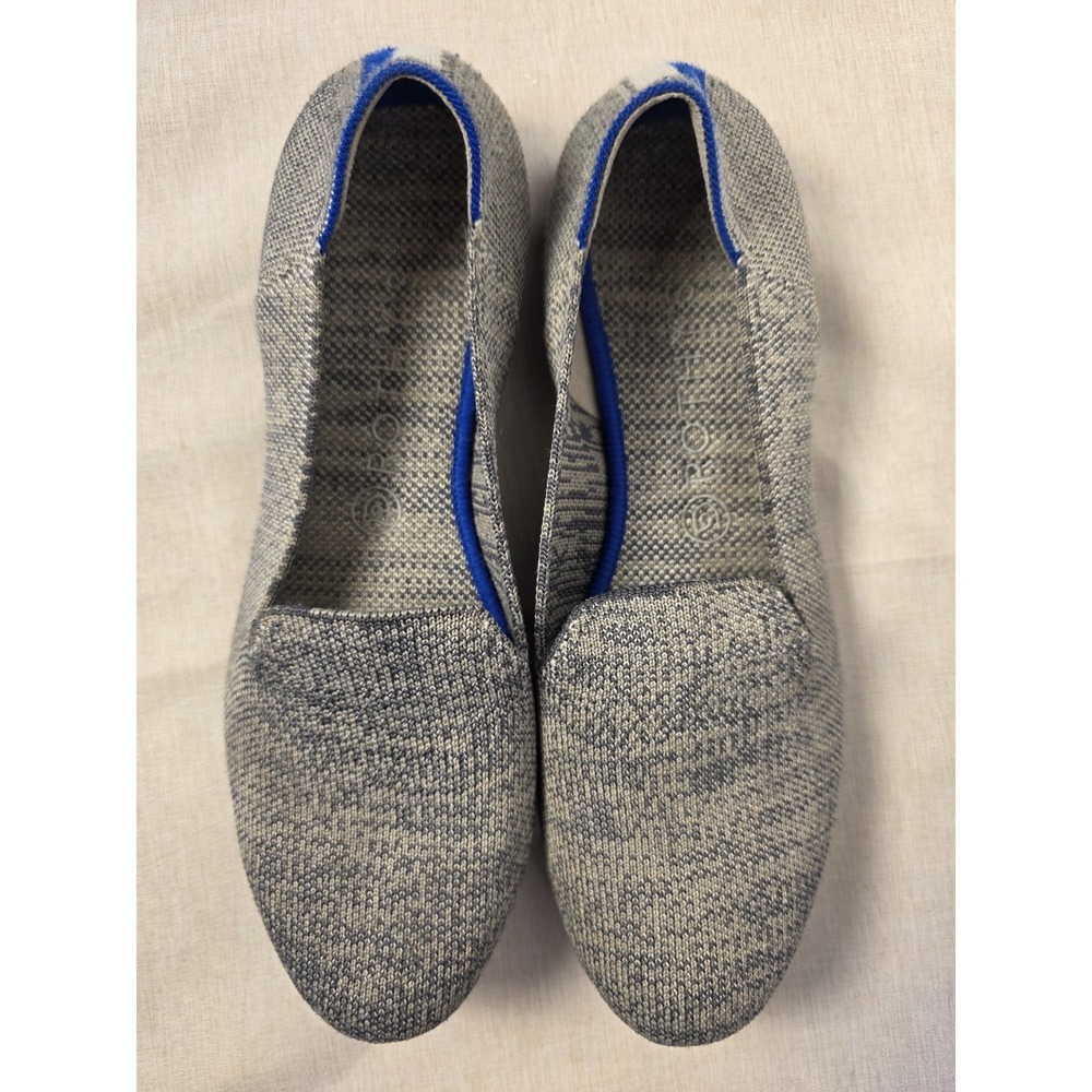 Rothys The Loafer Women's Size 10 Gray Textile Slip On Shoes Retired